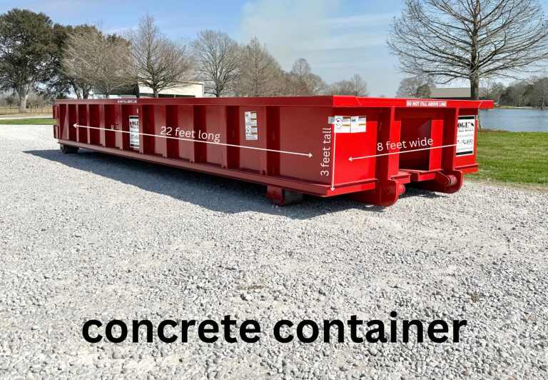 Concrete Dumpster